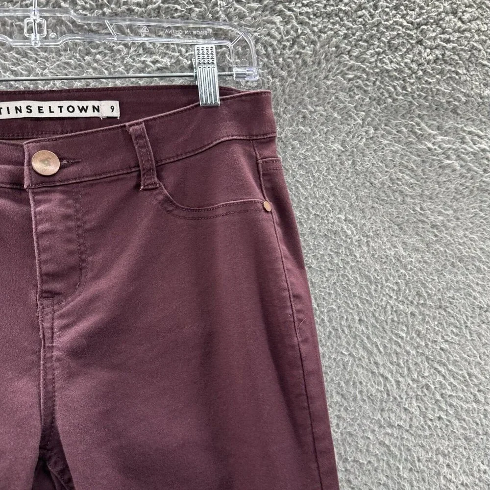Tinseltown‎ Pants Juniors Size 9 Maroon Jeggings Juniors Size 9